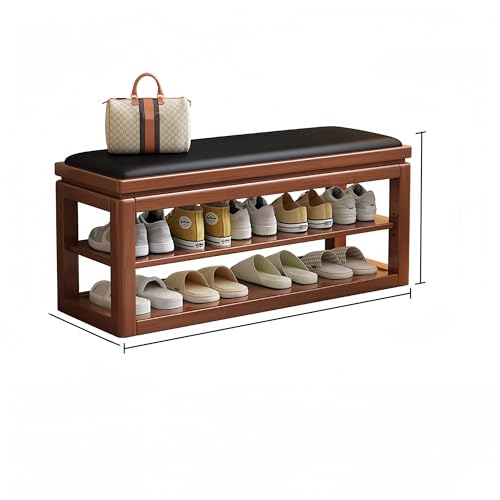 31-Inch Slim Shoe Cabinet with Ottoman