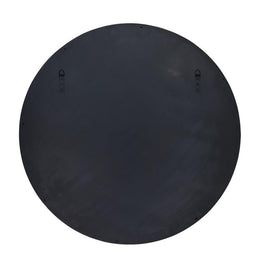 Round Mango Wood Frame Wall Mirror 36-Inch