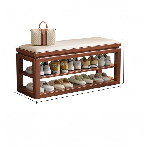 31-Inch Slim Shoe Cabinet with Ottoman