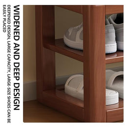 31-Inch Slim Shoe Cabinet with Ottoman