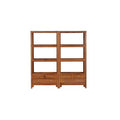 ATFRCGYBCZ Bookshelf Wooden Bookshelf Rack Chinese Style Study Bookcase Storage Cabinet Floor Low Bookcase