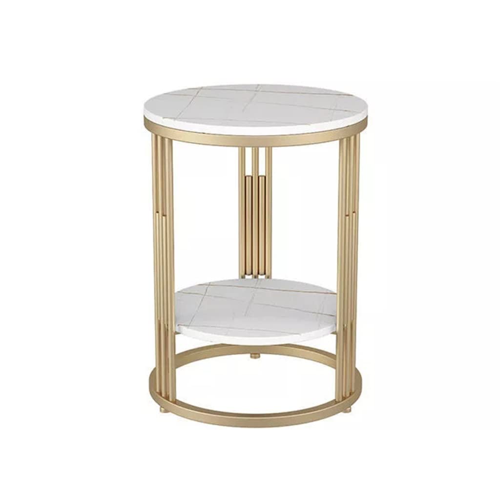 SWDIIWB Round Side Table К Sofa Corner Bedside Bedroom Marble Small Home