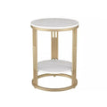 SWDIIWB Round Side Table К Sofa Corner Bedside Bedroom Marble Small Home