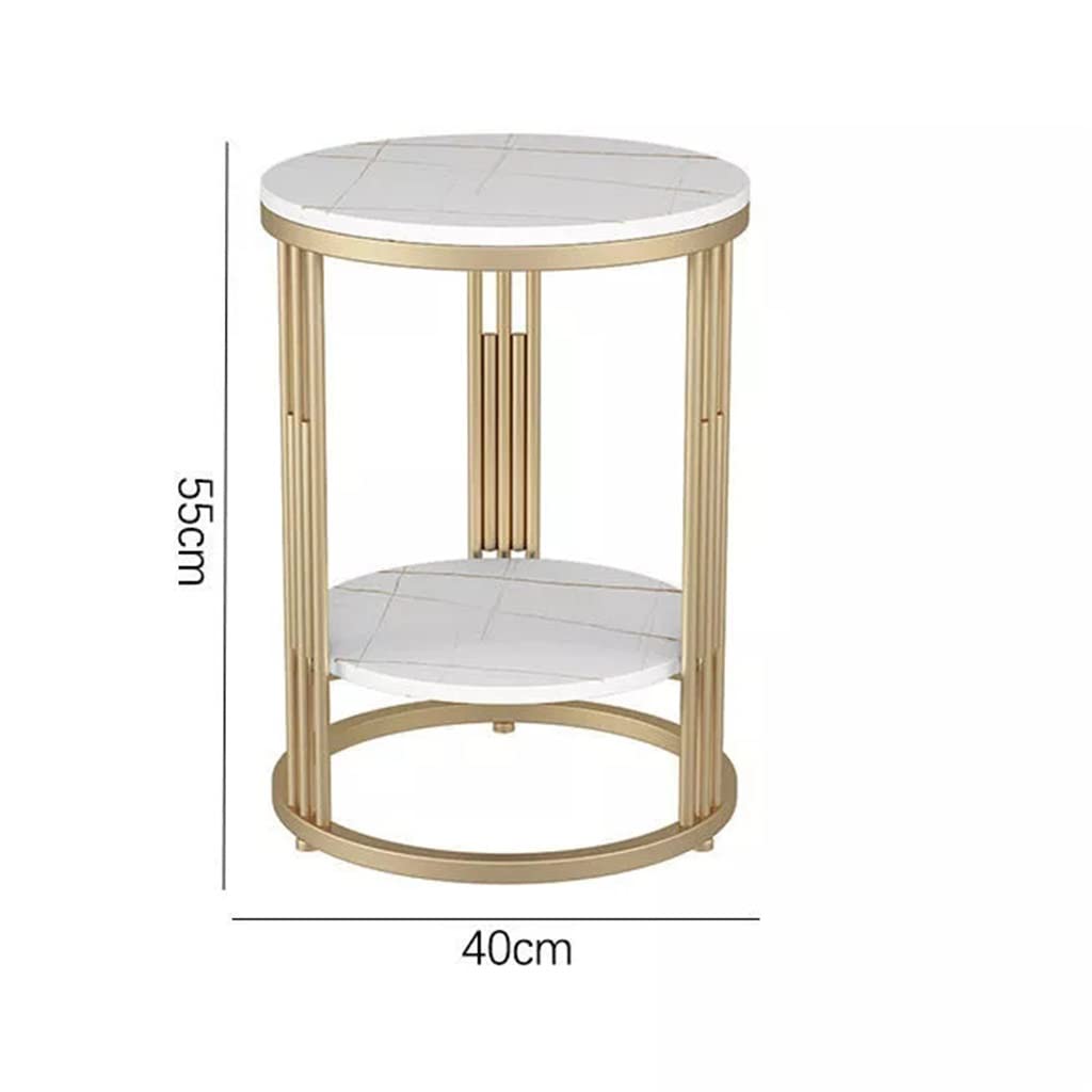 SWDIIWB Round Side Table К Sofa Corner Bedside Bedroom Marble Small Home