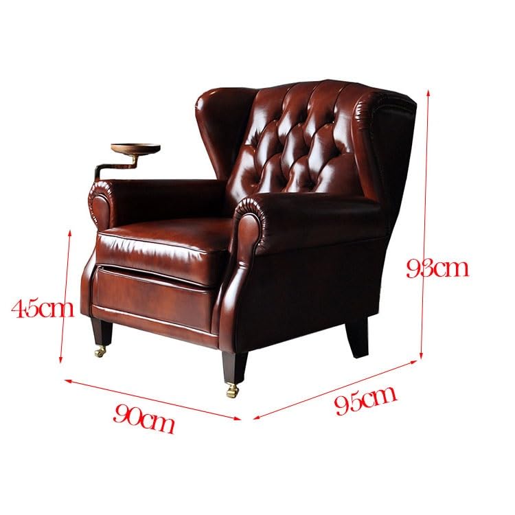 CGTENBS American Wood Skeleton Tiger Chair Godfather Cigar Chair Single Sofa