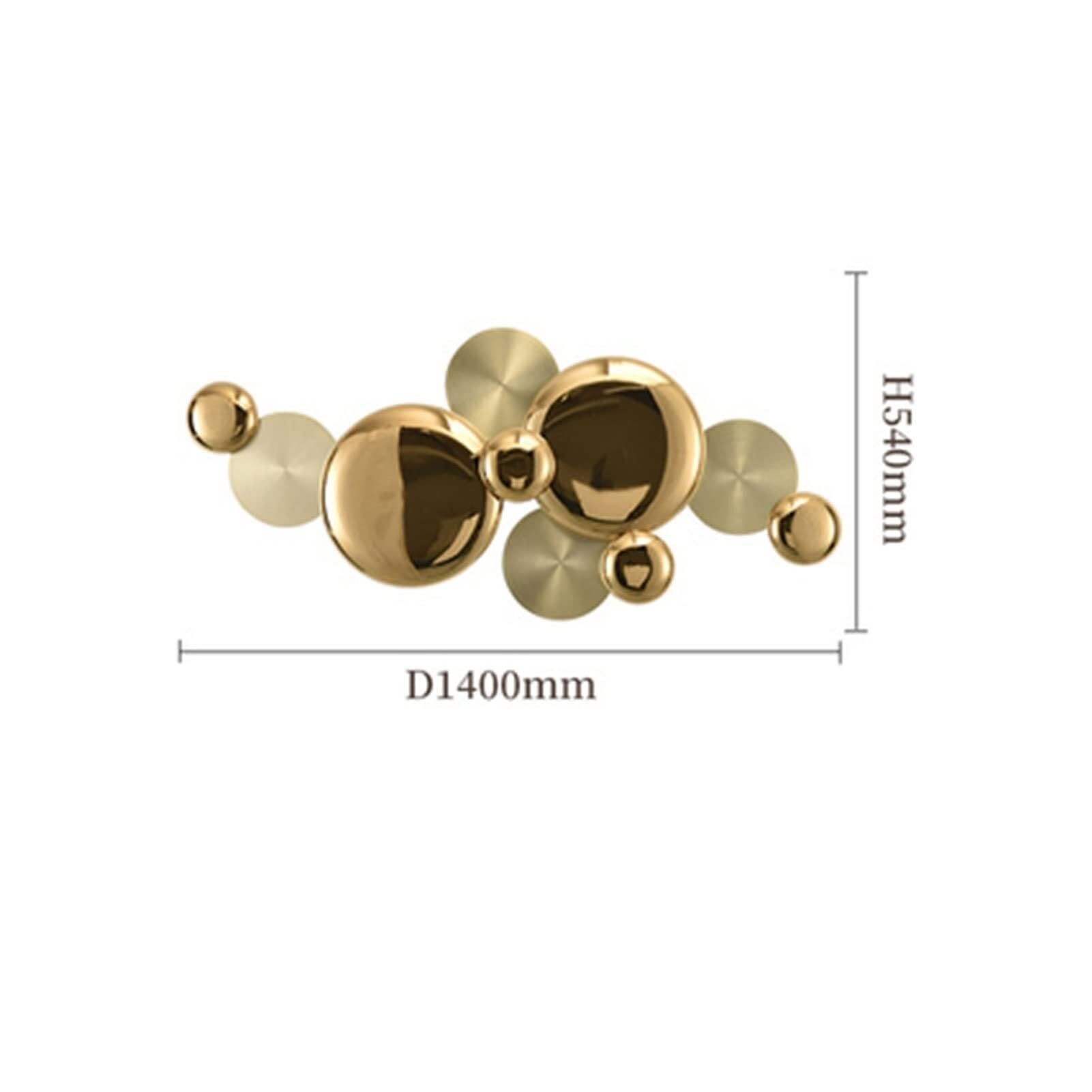 Wall lamp, Copper Lustre Wall Light Modern - Wall Sconce Gold Lotus Leaf Bedside Lamp Indoor Compatible with Wall Decoration Lighting,Pendant Ceiling Light Fixtures