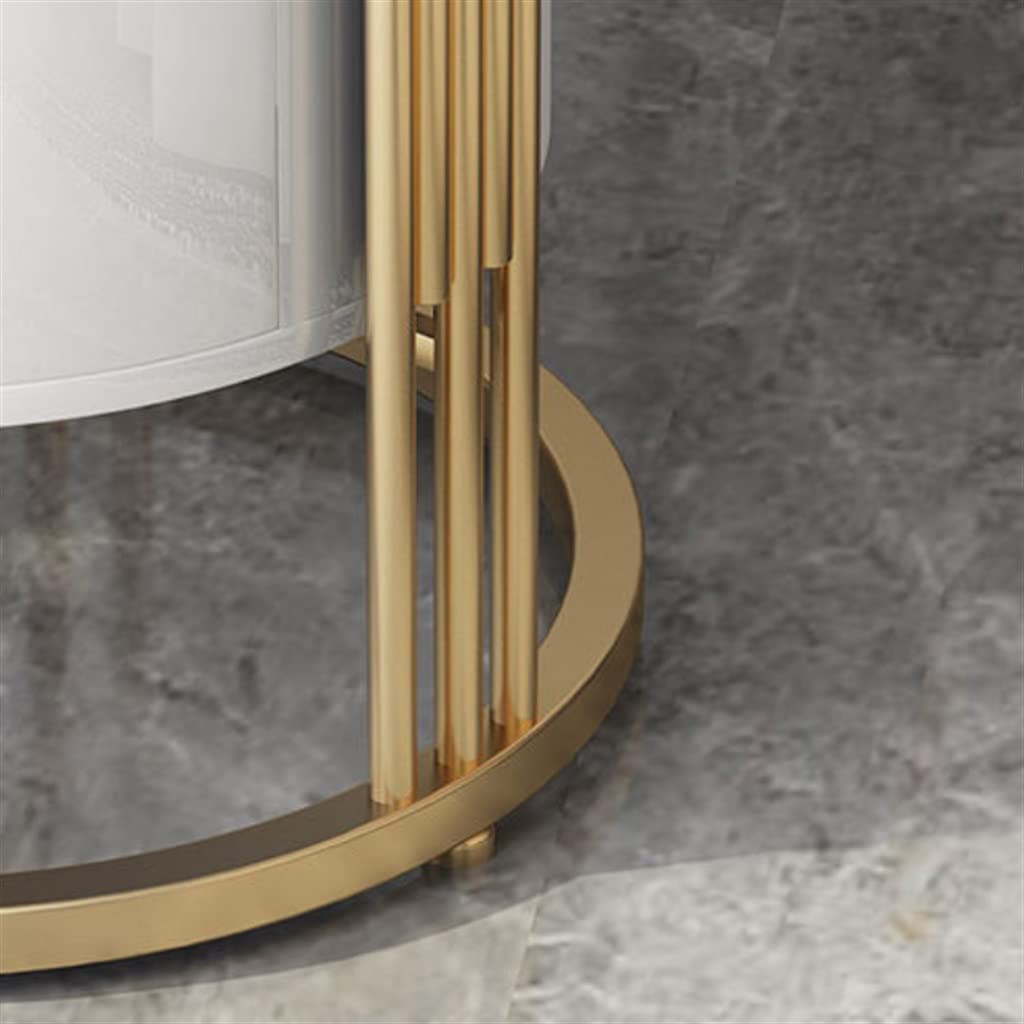 SWDIIWB Round Side Table К Sofa Corner Bedside Bedroom Marble Small Home