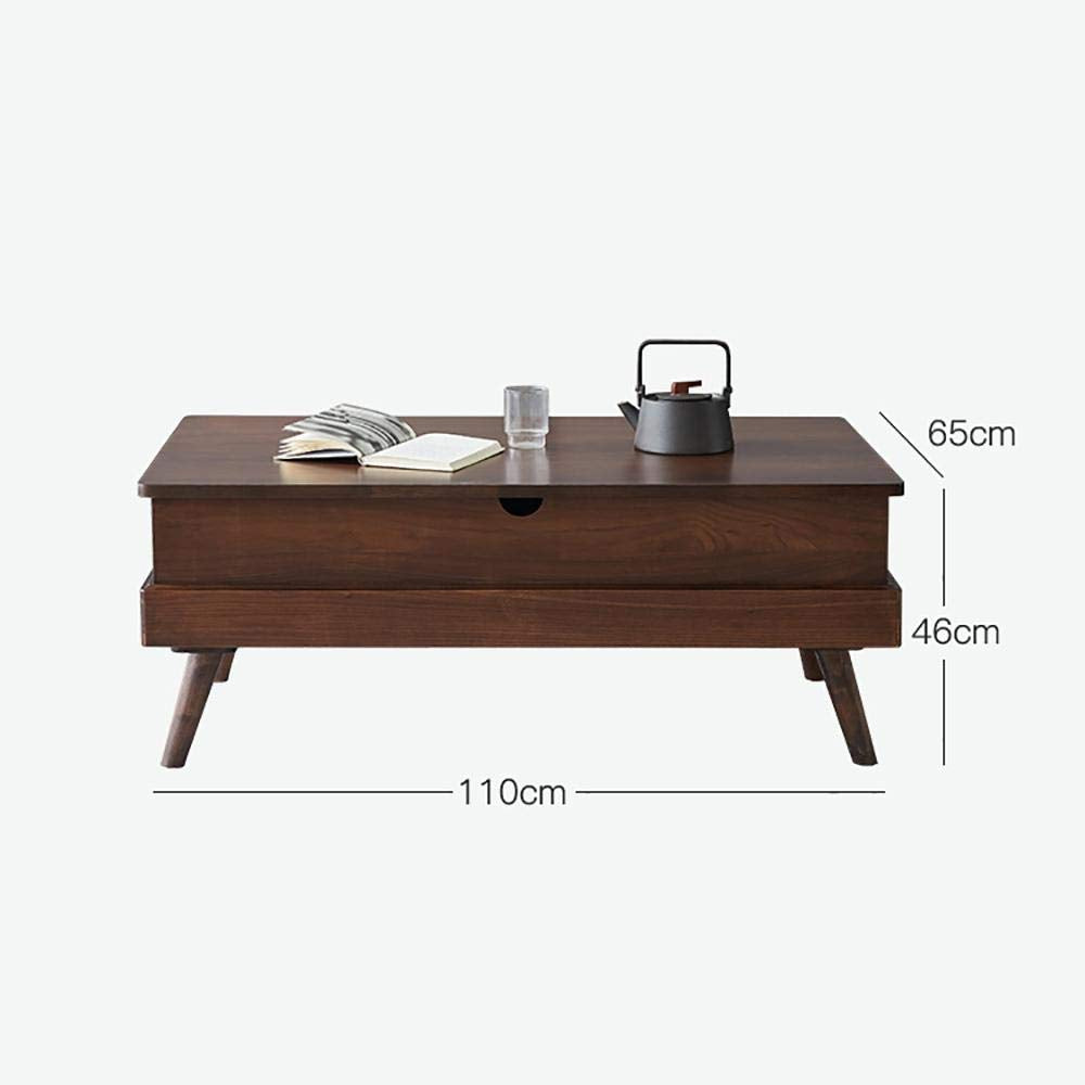 BTZHY Coffee Table Convertible Coffee Table to Dining Table, Multifunction Lift Top Table Hidden Handle Lift Up Coffee Table, Smooth Surface Table Corner Protection Storage Tea Table Strong Bearing C