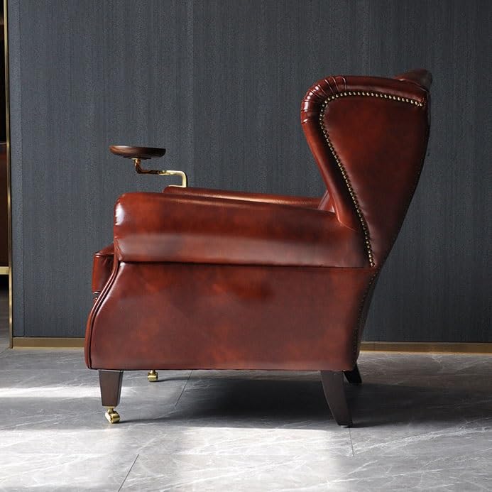 CGTENBS American Wood Skeleton Tiger Chair Godfather Cigar Chair Single Sofa