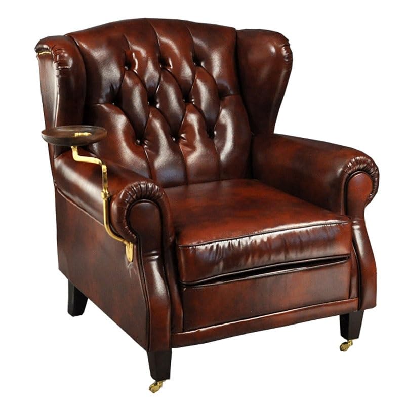 CGTENBS American Wood Skeleton Tiger Chair Godfather Cigar Chair Single Sofa