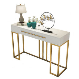 Modern Marble-Top Entryway Console Table