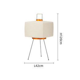 Wabi-Sabi Rice Paper Tripod Floor Lamp