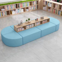 Modern Bookshelf and Reading Sofa Combo