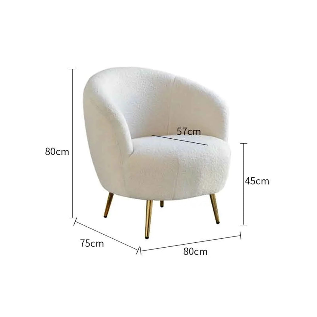 NDUCSYNZT Furniture,Lamb Velvet Lounge Chairs, Living Room Backrest Armchair, Lazy Sofa Chair, Leisure Seat, Soft Pack Stool