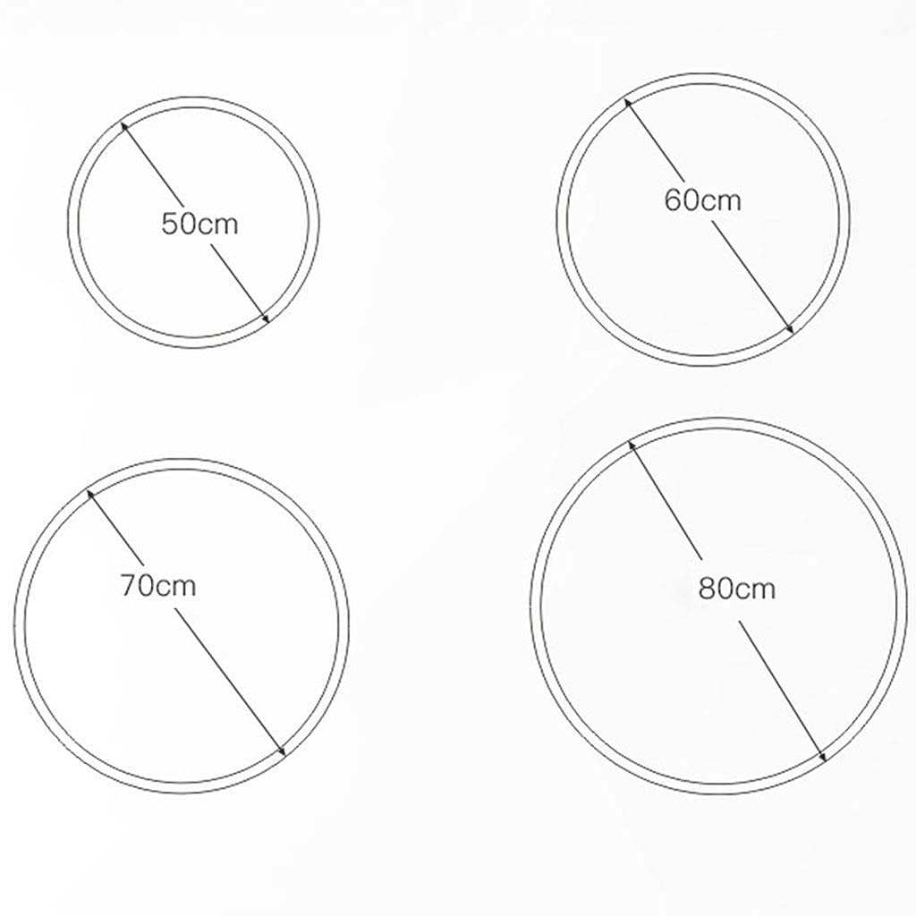 Bathroom Mirror Makeup Mirror Round Decor Mirror Bathroom Makeup Shaving Home Living Room Bedroom Hallway Metal Iron Frame 19.7 inches | 23.6 inches | 27.5 inches | 31.5 inches (White 70 cm)