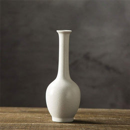 Modern White Ceramic Vase Set of 3