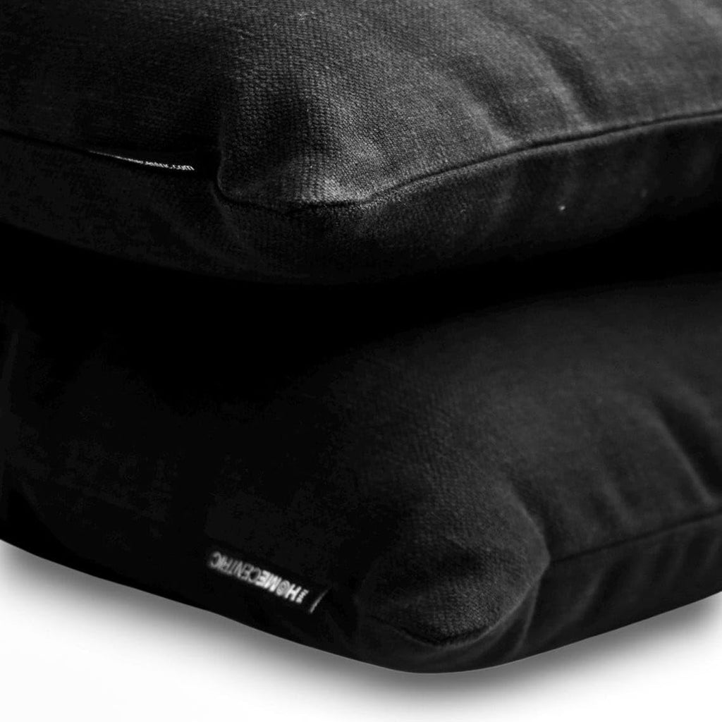 The HomeCentric Pack of 2 Decorative Thow Pillow Cover Solid, Textured Multi-Colors Linens Collection