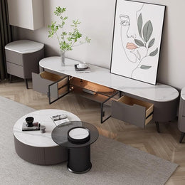 Round Nesting Coffee Tables with Storage