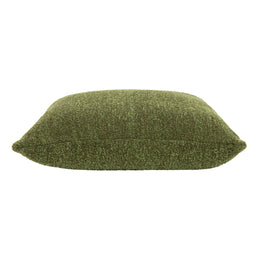 20-Inch Moss Green Bouclé Throw Pillow