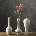 Vase 3 Pcs/Set Modern Simple Ceramics Originality Small White Restaurant Tea Table Decor Dry Flower Arrangement Ornaments Decoration Rustic Home Decor