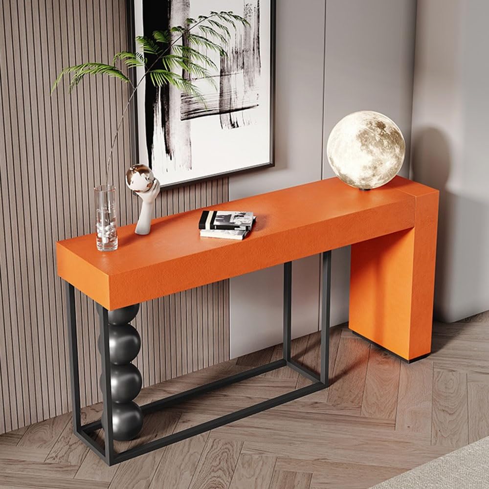 Console Table Modern Entry Console Table, 47.24 inch Wood Sofa Table, Contemporary Narrow Long Accent Table for Living Room, Entryway, Hallway Entryway Table