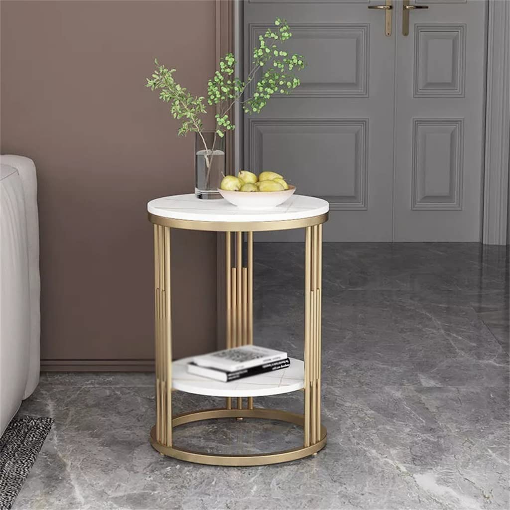SWDIIWB Round Side Table К Sofa Corner Bedside Bedroom Marble Small Home