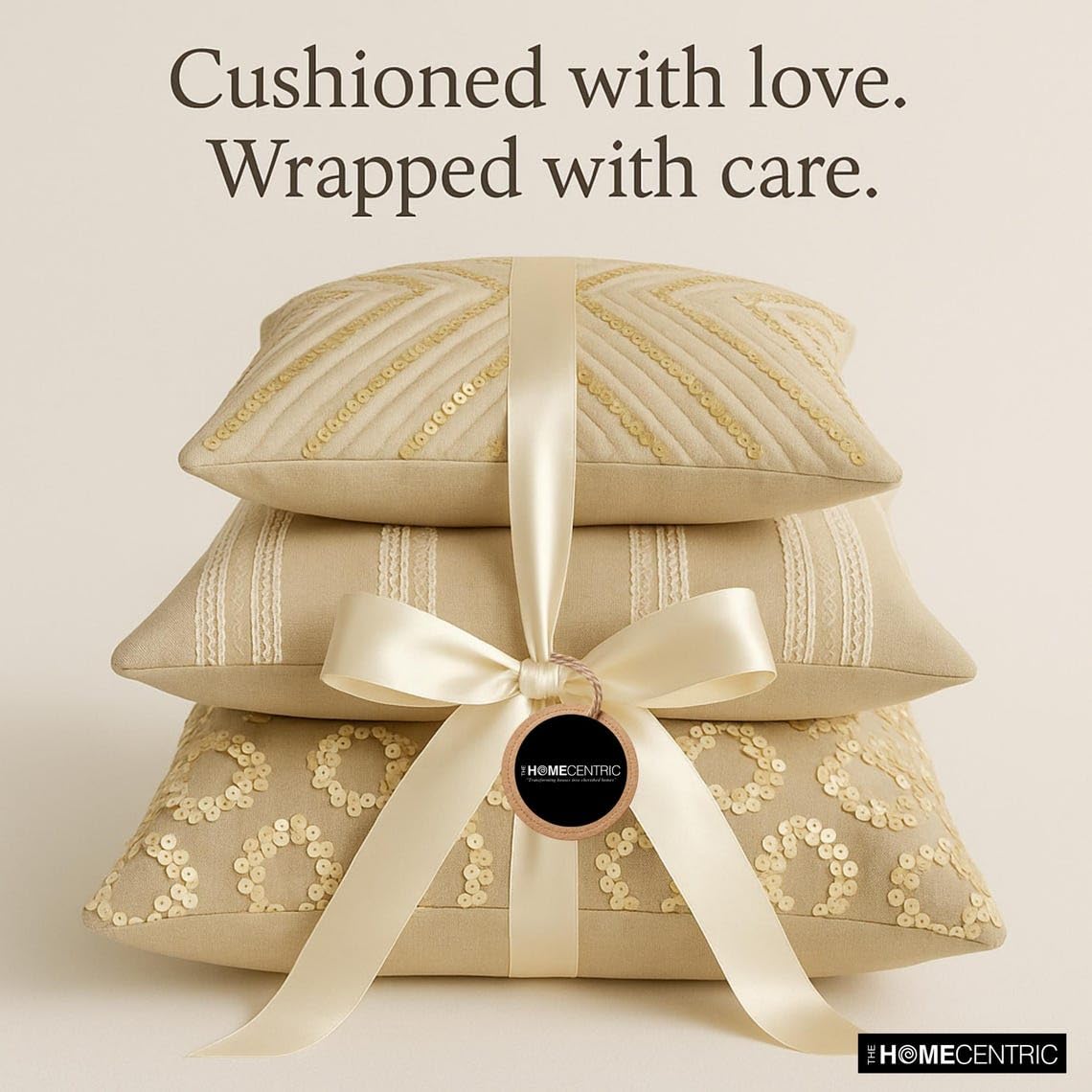 The HomeCentric Pack of 2 Decorative Thow Pillow Cover Solid, Textured Multi-Colors Linens Collection