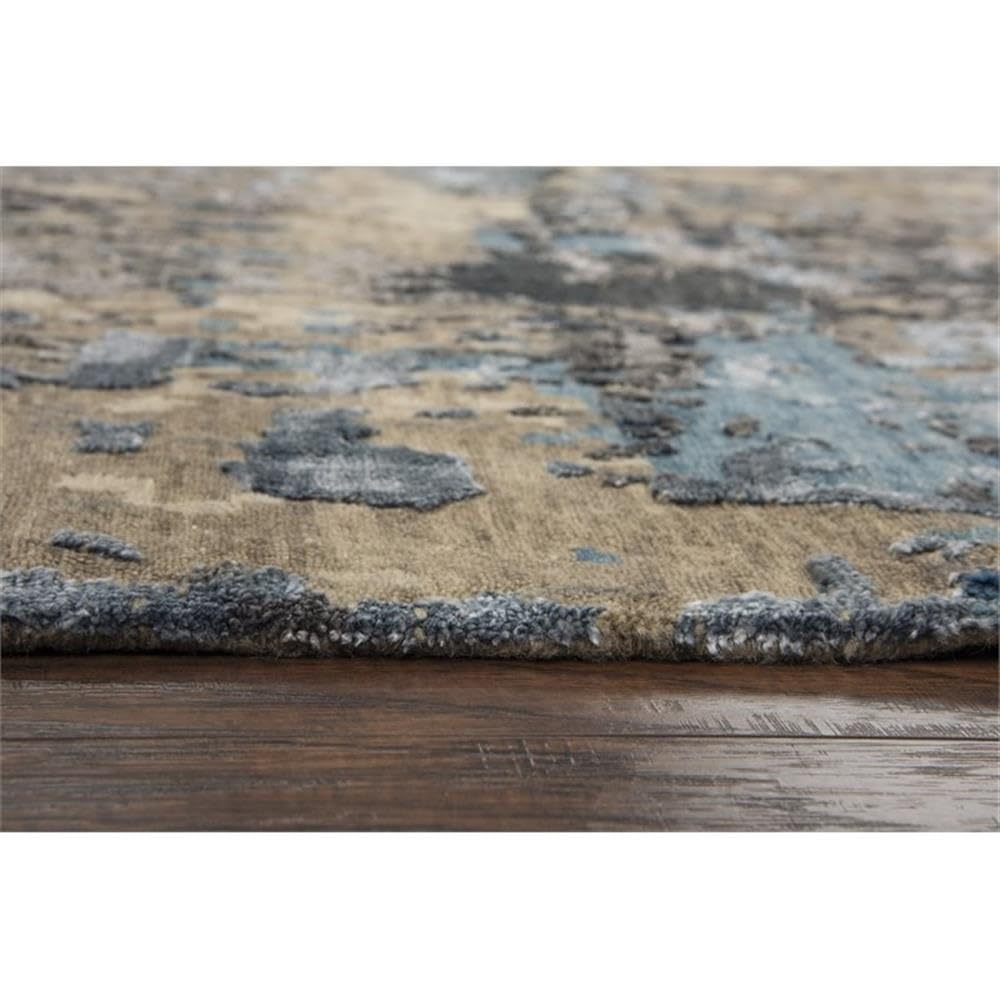 Alora Decor Noble 10' x 14' Beige/Gray/Gray/Rust/Blue Hand Knot Area Rug