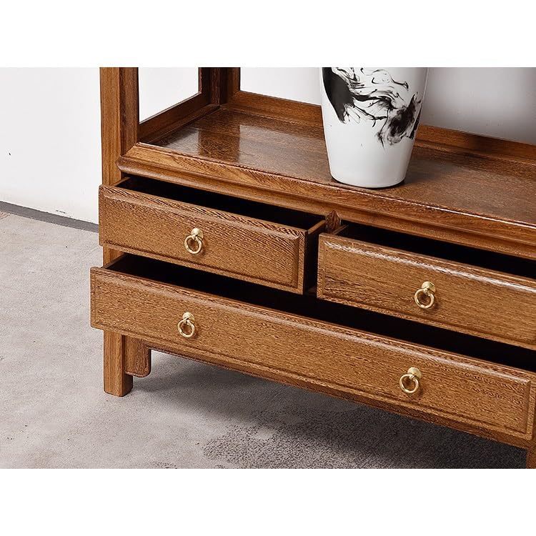 ATFRCGYBCZ Bookshelf Wooden Bookshelf Rack Chinese Style Study Bookcase Storage Cabinet Floor Low Bookcase
