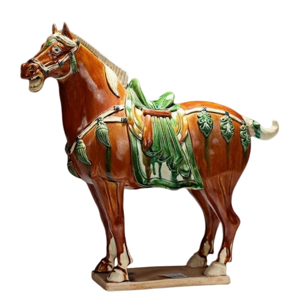 Handmade Ceramic Horse Sculpture Ornament