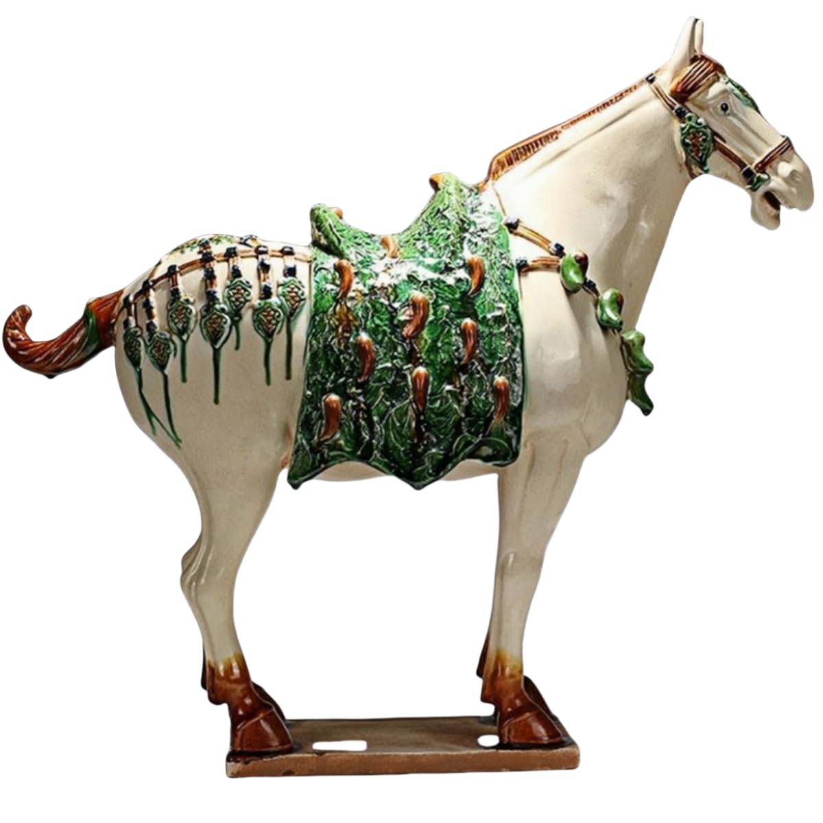 Handmade Ceramic Horse Sculpture Ornament