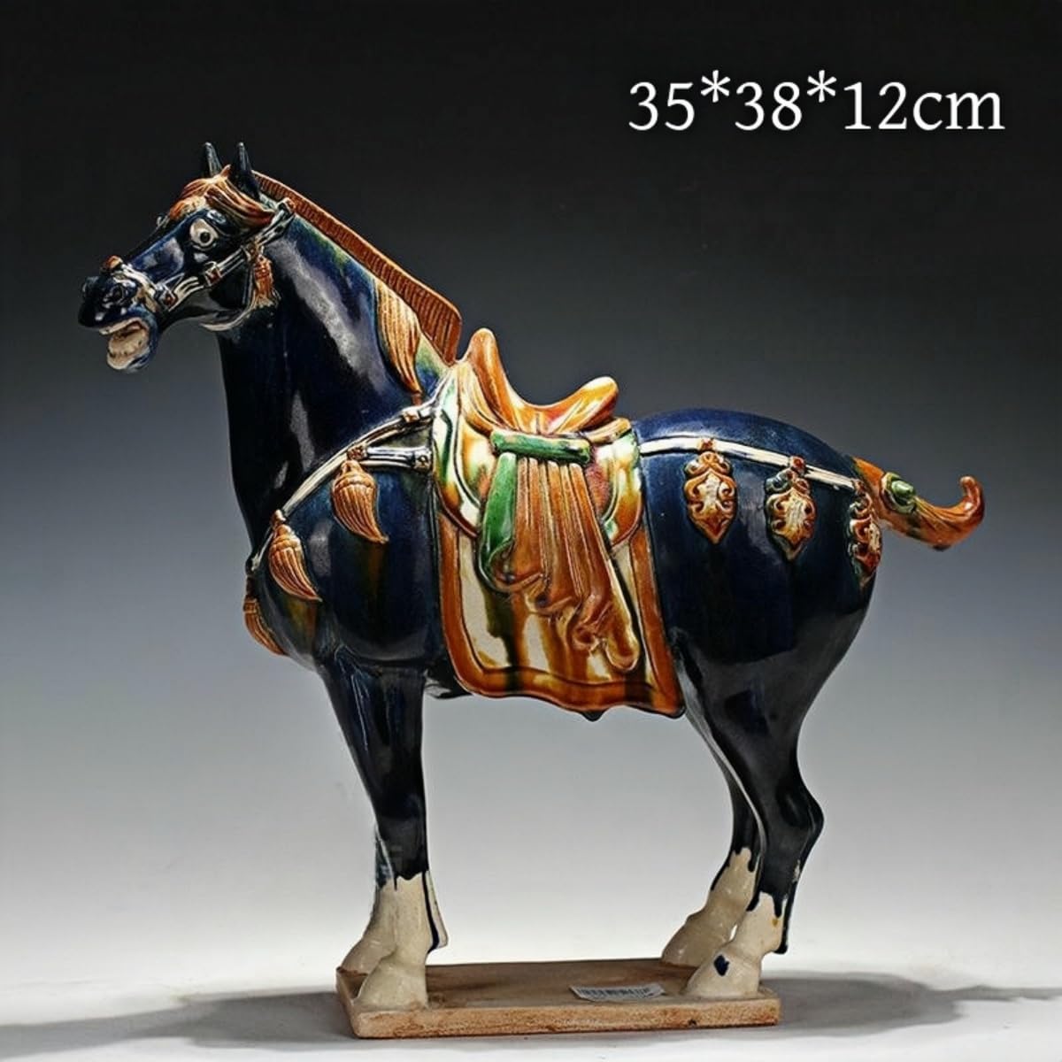 HUMOCHUSON Ceramic Ornaments Handmade Ceramic Horse Sculpture Ornaments Chinese Retro Home Decor Art Collectibles