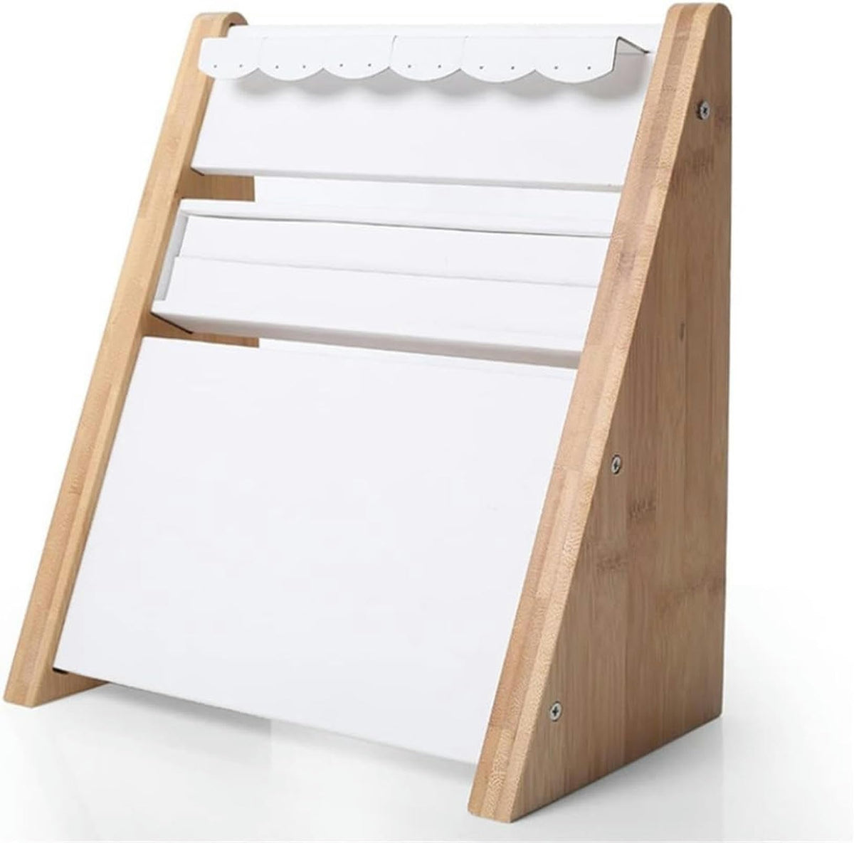 Classic White Wooden Jewelry Display Stand