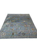 The Artisan Rugs Hand Knotted Wool Area Rug Grey Oushk Style Intricate Aquatic Pattern Soft Cozy Floor Rug Ideal for Home Office Lounge & Hallways