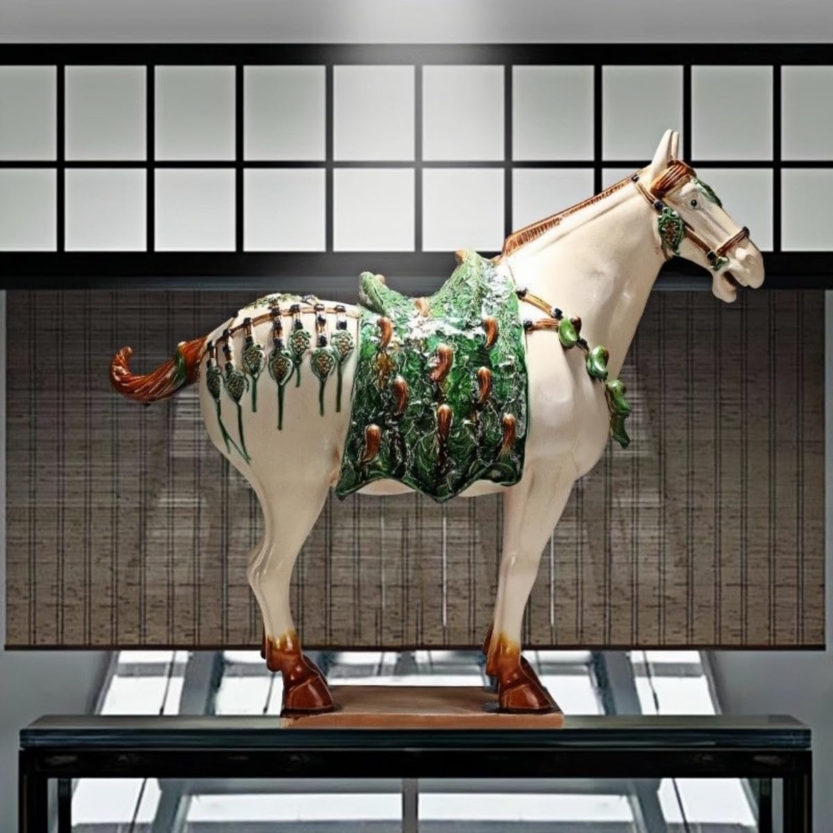 HUMOCHUSON Ceramic Ornaments Handmade Ceramic Horse Sculpture Ornaments Chinese Retro Home Decor Art Collectibles