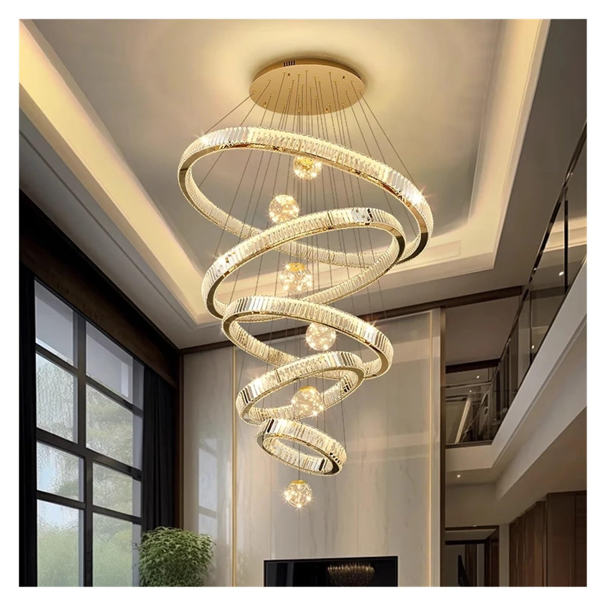 Dimmable LED Glass Globe Pendant Light