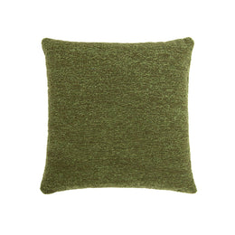 20-Inch Moss Green Bouclé Throw Pillow