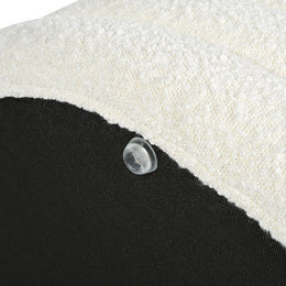 36-Inch Ivory Bouclé Storage Ottoman