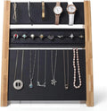 Classic Wooden Jewelry Box Display Stand Rack For Necklace Earring Pendant Chain Holder Display Jewelry Display Shelf(white)