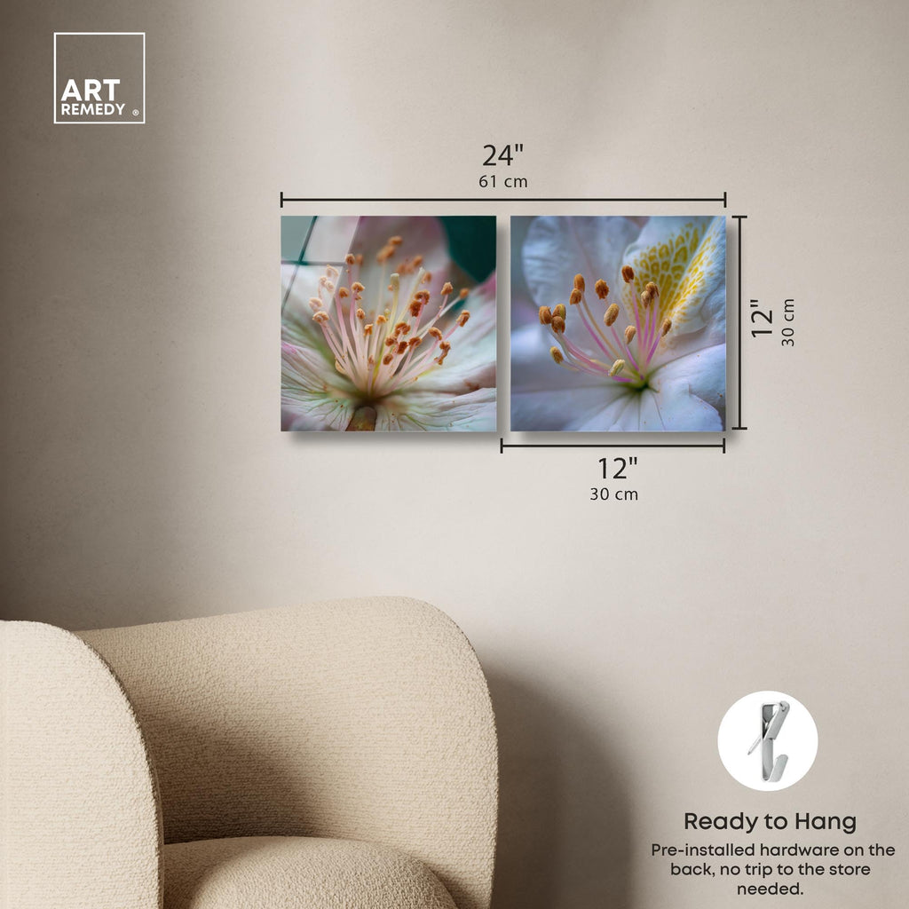 Neutral Tranquility Botanical Acrylic Print Farmhouse Wall Decor Set of 2 by Art Remedy