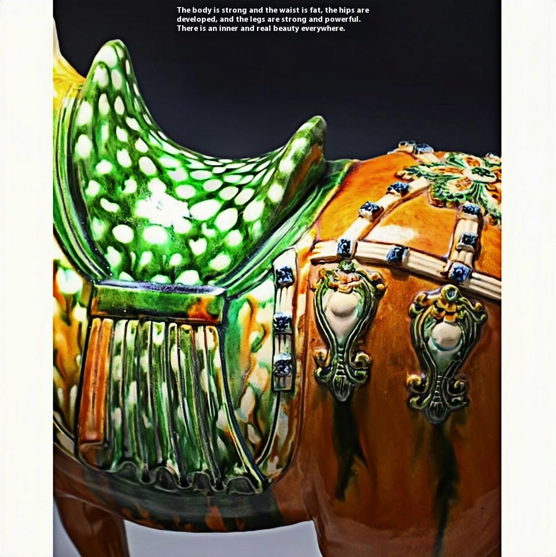 HUMOCHUSON Ceramic Ornaments Handmade Ceramic Horse Sculpture Ornaments Chinese Retro Home Decor Art Collectibles