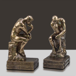 Thinker Resin Decorative Bookends Set of 2