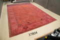 14'10'' x 23'10'' - 451x726 Cm Tebriz Pink Classic Cotton Handmade Area Rug, Turkish Handmade Rug, Living Room, Bedroom, Nursery, Hallway, Rug, Indoor Area Rug