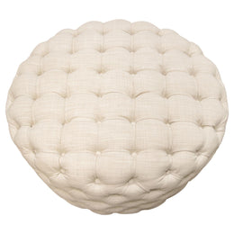 Diamond Sofa Posh Round Accent Ottoman in Sand Finish