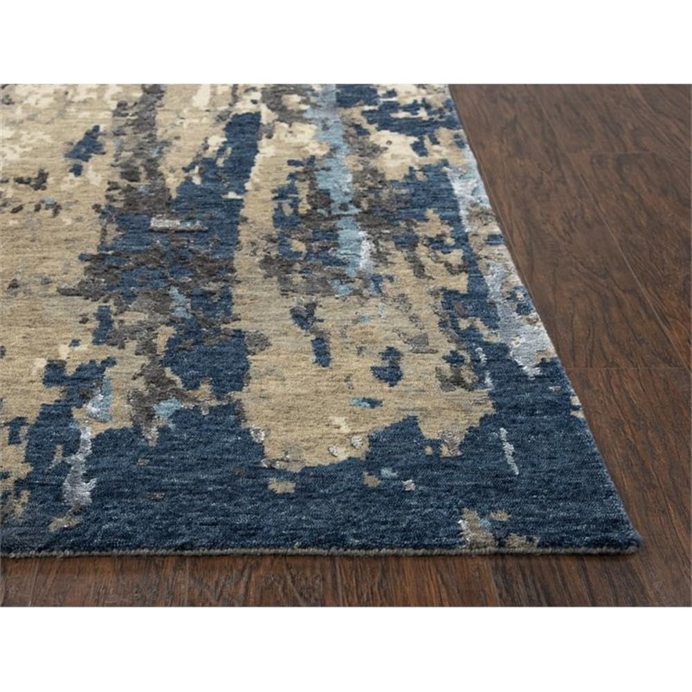 Alora Decor Noble 10' x 14' Beige/Gray/Gray/Rust/Blue Hand Knot Area Rug