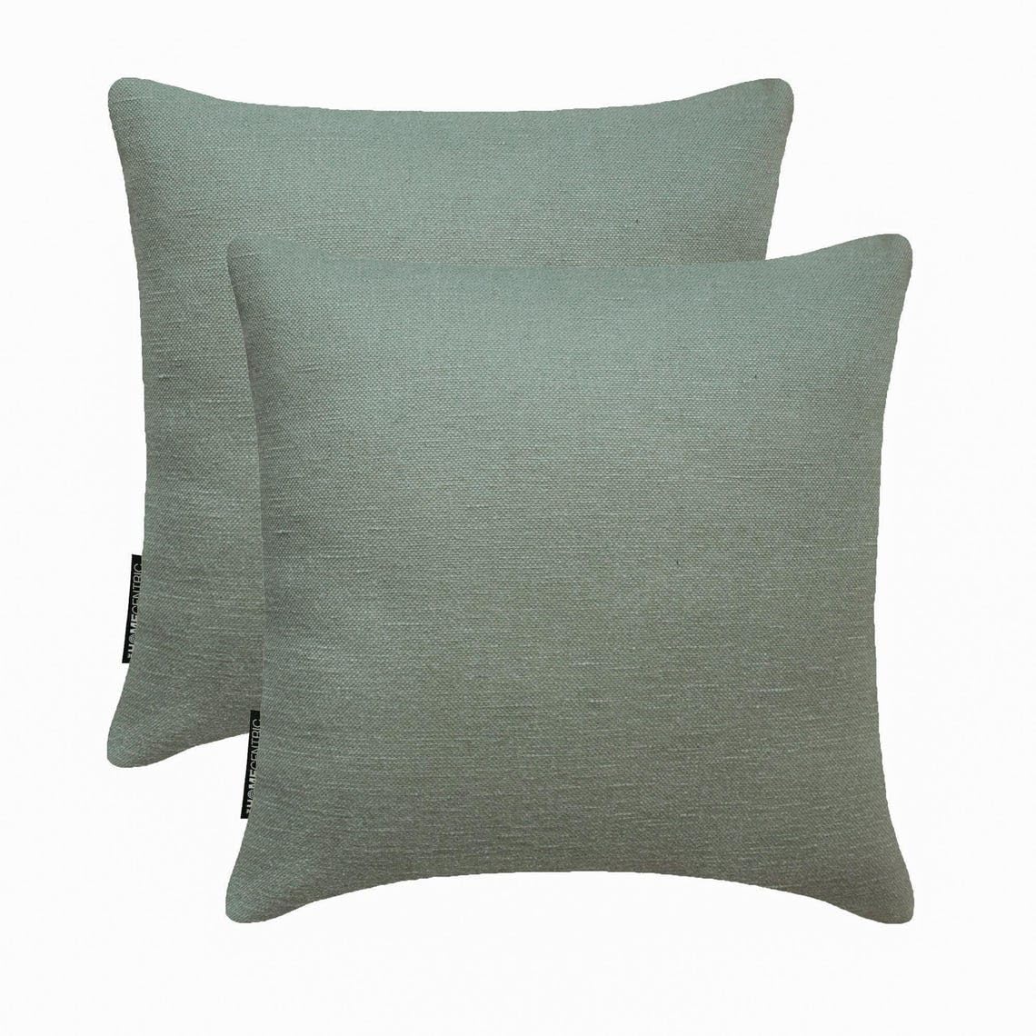 The HomeCentric Pack of 2 Decorative Thow Pillow Cover Solid, Textured Multi-Colors Linens Collection