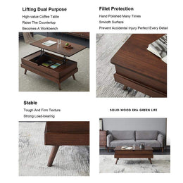 Convertible Lift-Top Coffee and Dining Table