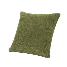 20-Inch Moss Green Bouclé Throw Pillow