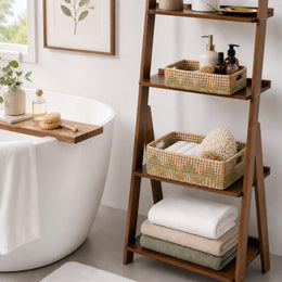4-Piece Handmade Seagrass Storage Basket Set