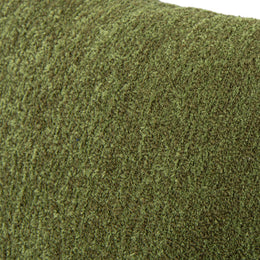 20-Inch Moss Green Bouclé Throw Pillow